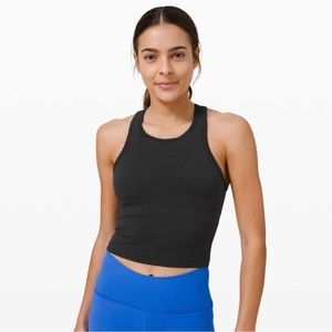 Ebb to Street Cropped Racerback Tank Top